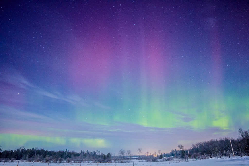 Aurora Borealis Upper Peninsula of Michigan