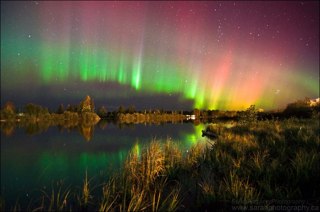 Aurora Borealis in Sturgeon Falls, Ontario, Canada