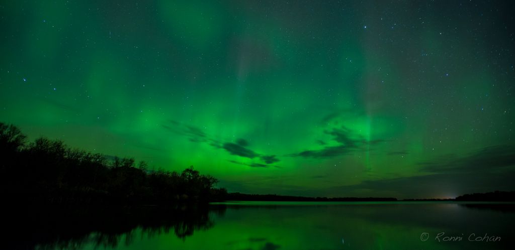 Aurora Borealis in Netley Creek, Manitoba, Canada
