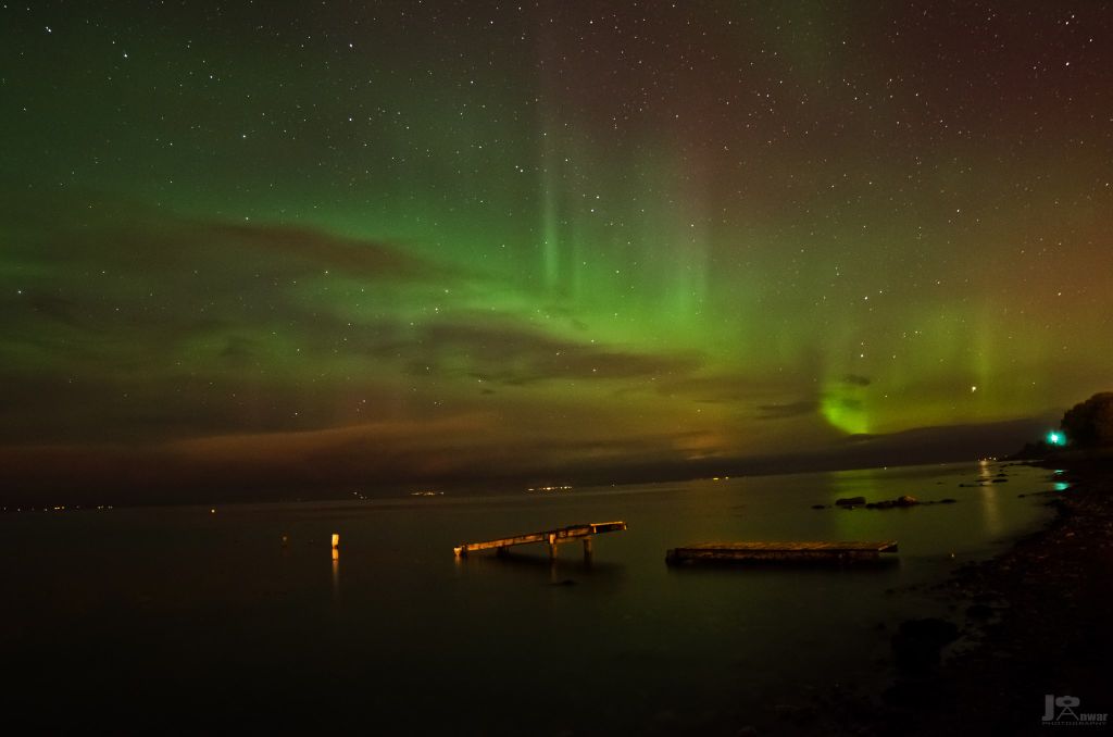 Aurora Borealis in Trondheim, Sor-Trondelag, Norway