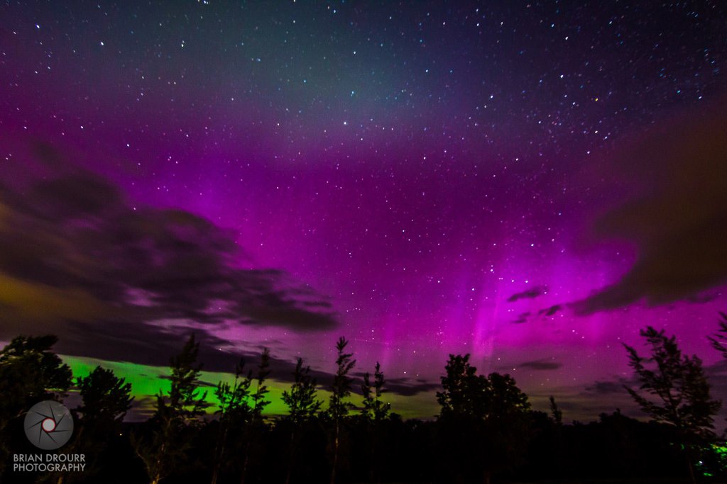 Aurora Borealis. From Bethlehem, New Hampshire by Brian Drourr
