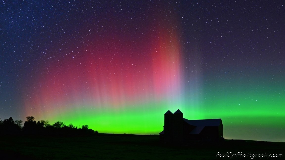 Aurora Borealis. From northern Maine by Paul Cyr