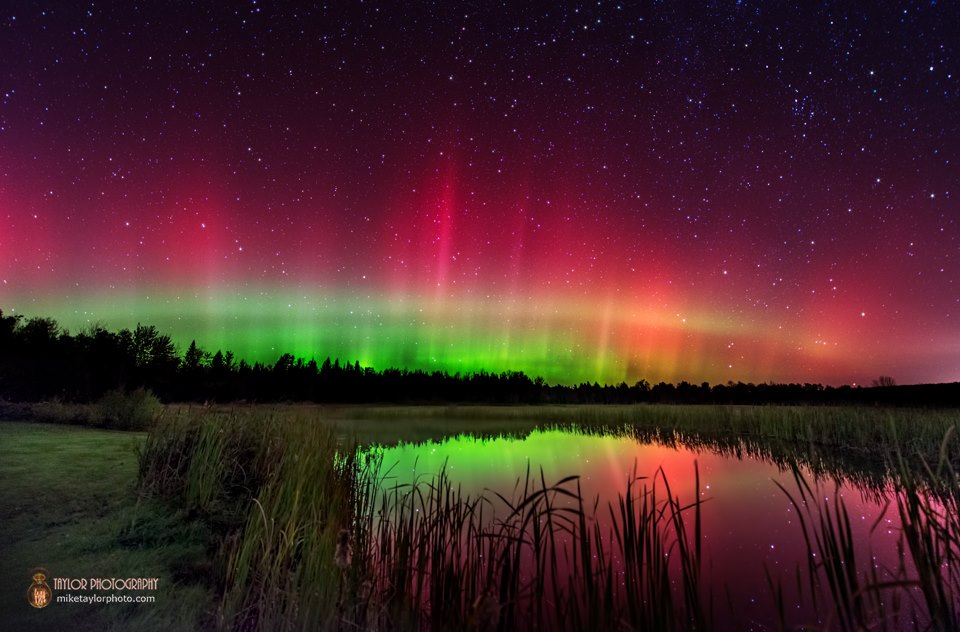 Aurora Borealis. From central Maine by Mike Taylor