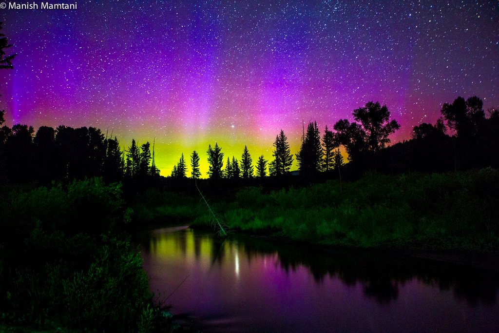 Aurora Borealis. From Grand Teton National Park by Manish Mamtani Photography