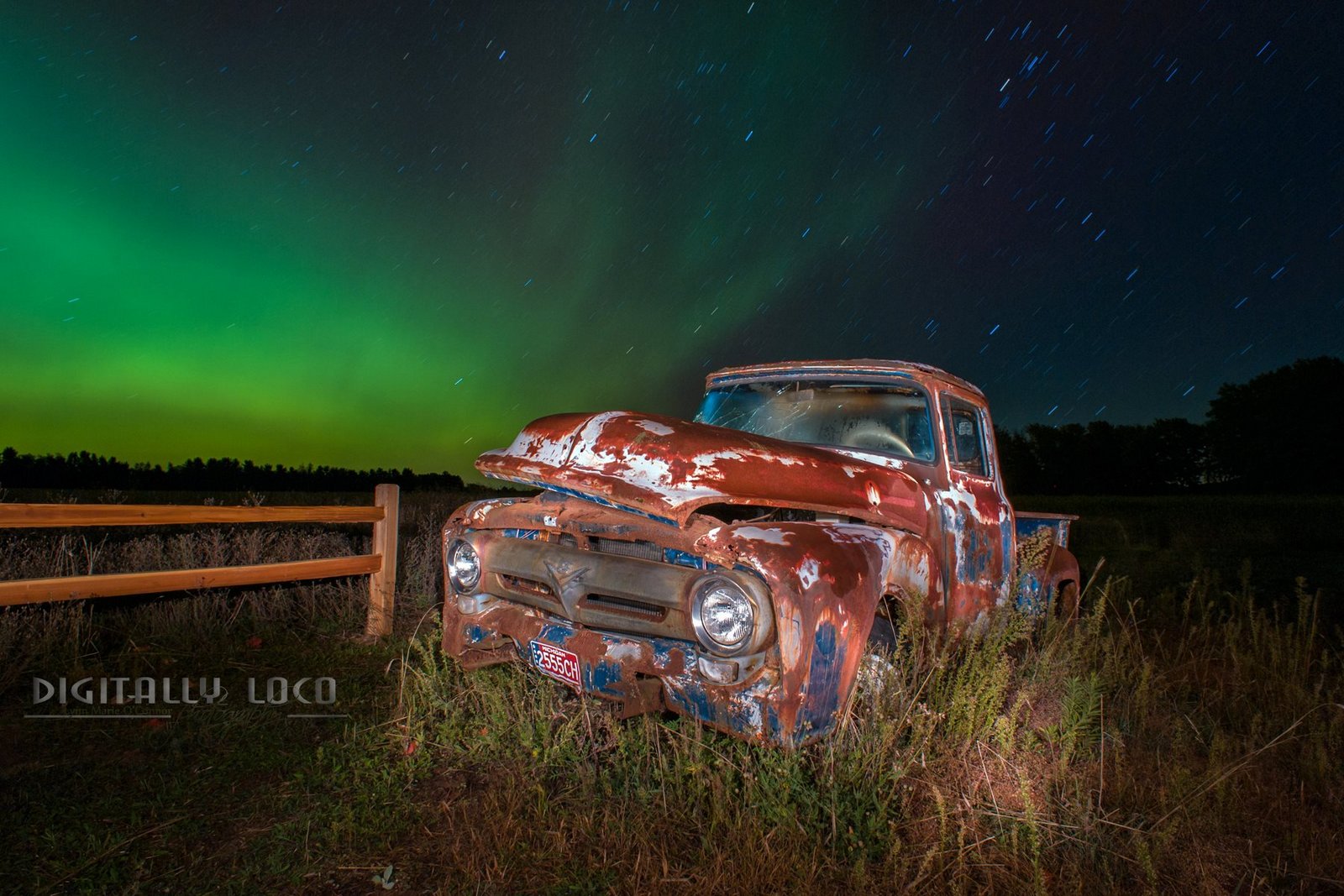 Aurora Borealis. From Bear Lake, Michigan by Lynn Marie O Connor